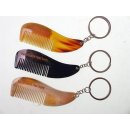 1 x Hornkamm als Schl&uuml;sselanh&auml;nger 8 cm  fein = Code B