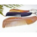 1 x Hornkamm als Schl&uuml;sselanh&auml;nger 8 cm  fein = Code B