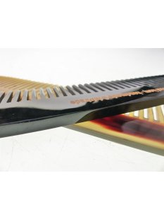 1 x Hornkamm Ricardo1 einfarbig mittlere Zahnung 19,5 cm = Code D