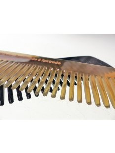 1 x Hornkamm Ricardo1 einfarbig mittlere Zahnung 19,5 cm = Code D