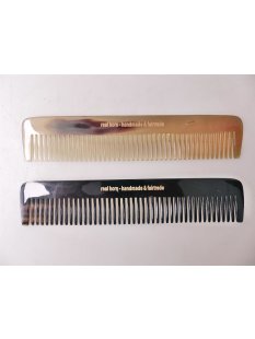 1 x Hornkamm Ricardo1 einfarbig mittlere Zahnung 19,5 cm = Code D