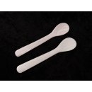 1x Perlmutt Eierl&ouml;ffel Adelfia wei&szlig; irisierend 14 cm = Code B