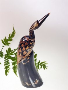 Hornfigur Gl&uuml;cksvogel Kranich = Code I 18 - 21 cm