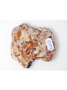 SH93 versteinertes Holz silifiziert beidseitig polierte Scheibe 150 g 90 mm