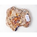 SH93 versteinertes Holz silifiziert beidseitig polierte Scheibe 150 g 90 mm