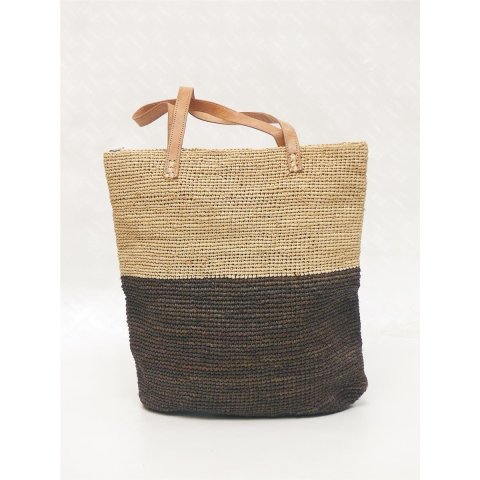 H&auml;kel Schultertasche Barrel 02 echt Raffiabast H&ouml;he 30 cm Breite 30 cm ovaler Boden