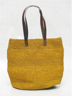 H&auml;kel Schultertasche Barrel 02 echt Raffiabast H&ouml;he 30 cm Breite 30 cm ovaler Boden