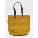 H&auml;kel Schultertasche Barrel 02 echt Raffiabast H&ouml;he 30 cm Breite 30 cm ovaler Boden