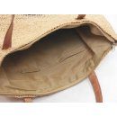 H&auml;kel Schultertasche Barrel 02 echt Raffiabast H&ouml;he 30 cm Breite 30 cm ovaler Boden