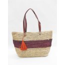 H&auml;kel Schultertasche Barrel 03 echt Raffiabast H&ouml;he 30 cm Breite 25 -40 cm rechteckiger Boden