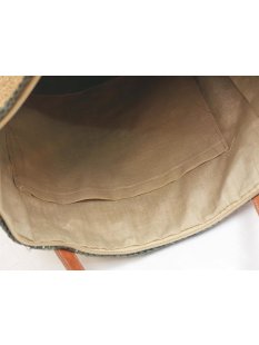 H&auml;kel Schultertasche Barrel 04 Trapezform echt Raffiabast H&ouml;he 28 cm Breite 25 -40 cm runder Boden