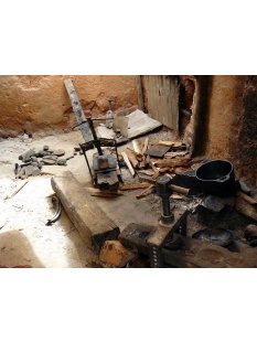 1 x Hornkamm Marcelle Zebuhorn gemasert grob 8,5 x 7 cm = Code B