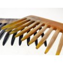 1 x Hornkamm Marcelle Zebuhorn gemasert grob 8,5 x 7 cm = Code B