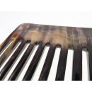 1 x Hornkamm Marcelle Zebuhorn gemasert grob 8,5 x 7 cm = Code B