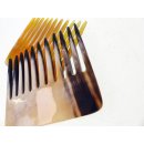 1 x Hornkamm Marcelle Zebuhorn gemasert grob 8,5 x 7 cm = Code B