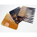 1 x Hornkamm Marcelle Zebuhorn gemasert grob 8,5 x 7 cm = Code B