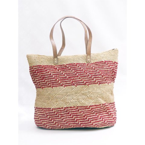 H&auml;kel Schultertasche Barrel 02 echt Raffiabast H&ouml;he 30 cm Breite 30 cm ovaler Boden 01