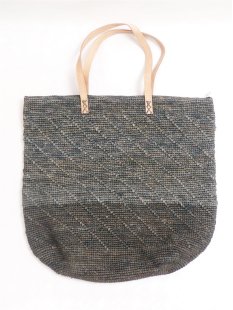 H&auml;kel Schultertasche Barrel 02 echt Raffiabast...