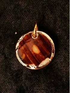 Perlmutt Anh&auml;nger echtes helles Shell rund...