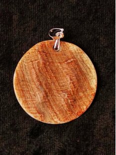 Perlmutt Anh&auml;nger echet hell-rosa Meeresmuschel rund...