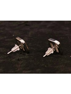 1 Paar Ohrstecker Perlmutt echte Abalone quadratish 1 x 1 cm = Code D