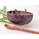 Vietnam Kokosnuss Schale mit Kokosholz L&ouml;ffel D: 13 cm = Code A