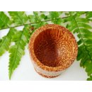 Vietnam Kokosholz Eierbecher mit Fu&szlig; Schnapsglas 8 cm = Code Z