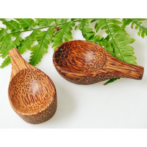 Vietnam Kokosholz Kaffeema&szlig;, Salzfass 8 cm = Code Y