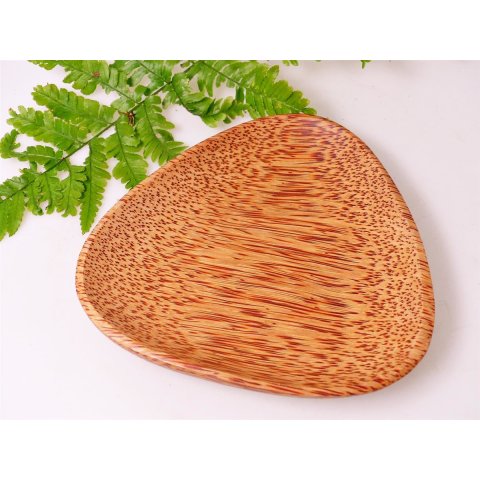 Vietnam Kokosholz Teller / Tablet Jian 15 cm = Code D