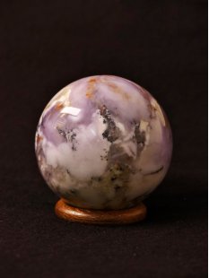 KBA210 Blumenjaspis wei&szlig; Kugel Madagaskar 350 g D...