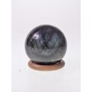 KLa08 Labradorit Kugel Madagaskar 350 g D: 62 mm