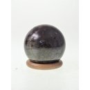 KLa08 Labradorit Kugel Madagaskar 350 g D: 62 mm