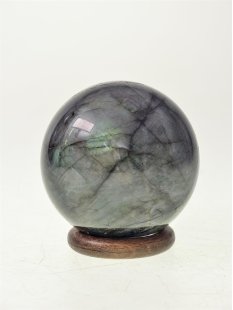 KLa11 Labradorit Kugel Madagaskar 370g D: 63 mm