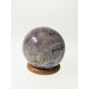 KAme01 Chevron Amethyst Kugel Madagaskar 440g; D: 69 mm
