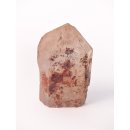 KS91 Kristall H&auml;matit Bergkristall mit Gipshaut Madagaskar 450 g 100 mm