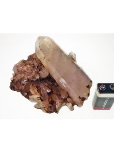 KS104 Bergkristall H&auml;matit Formation Stufe Madagaskar 670 g 170 mm