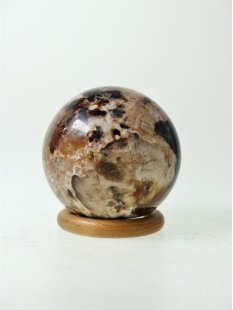 KOB01 Opal braun Kugel Madagaskar 410 g D 69 mm