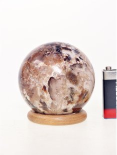 KOB01 Opal braun Kugel Madagaskar 410 g D 69 mm