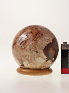 KOB02 Opal braun Kugel Madagaskar 420 g D 70