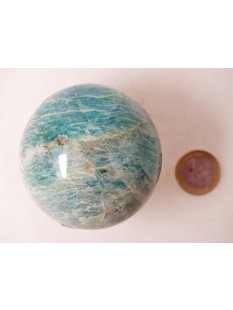 KAmaz05 Amazonit Kugel Madagaskar 320 g D 63 mm