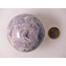 KAme08 Chevron Amethyst Kugel Madagaskar 350g; D: 64 mm