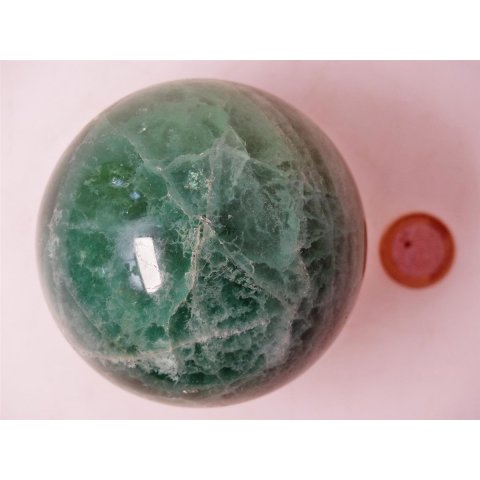 KFlo 03 Flourit Kugel Madagaskar 1A Qualit&auml;t 915 g D: 81 mm