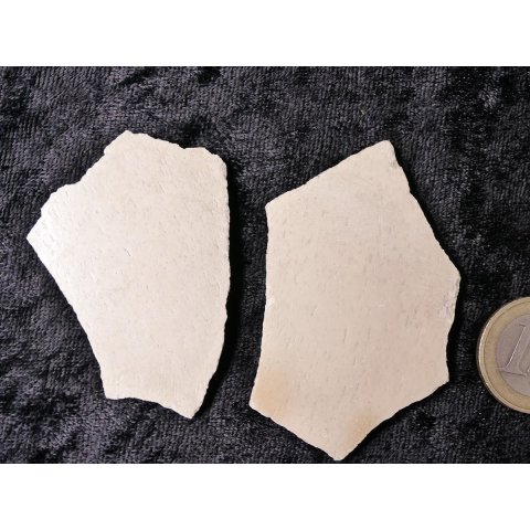 2 Fragmente Nr. 15 vom gr&ouml;&szlig;ten Ei der Welt ! Aepyornis maximus Elefantenvogel Ei aus Madagaskar