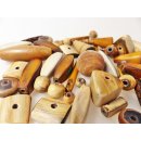 Hornperlen  braun matt 100 g alle Formen und Farben im Mix #1