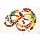 Recycling Plaste Perlen Strang vakana gasy -S- 180 cm cm aus 120 Perlen 15 - 25 mm aus recyceltem Plastikabfall = Code K