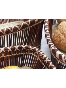 Rattan Korbset AMUN oval / eckig Set 3 St&uuml;ck L:...