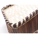 Rattan Korbset AMUN oval / eckig Set 3 St&uuml;ck L: 32/30/27 cm Preiscode wei&szlig;