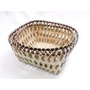 Rattan Tischkorb AYMAN eckig Set 3 St&uuml;ck D: 22/19/16 cm Preiscode B
