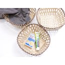 Rattan Tischkorb AYMAN eckig Set 3 St&uuml;ck D: 22/19/16 cm Preiscode B