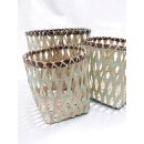Rattan Tischkorb AYMAN rund Set 3 St&uuml;ck D: 20/17/15 cm Preiscode B